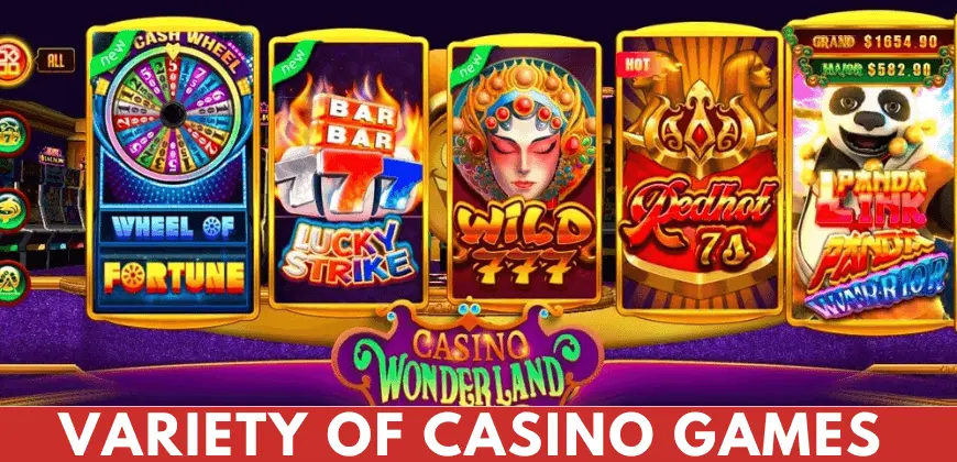 showing casino wonderland 777 games